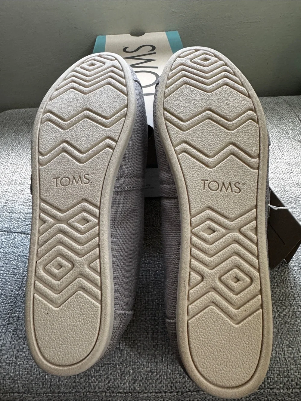 New Toms Women's Espadrilles in Gray Canvas